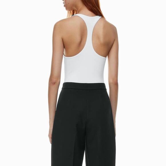 Aritzia Babaton White Contour Racer Bodysuit Size Small - Picture 12 of 15